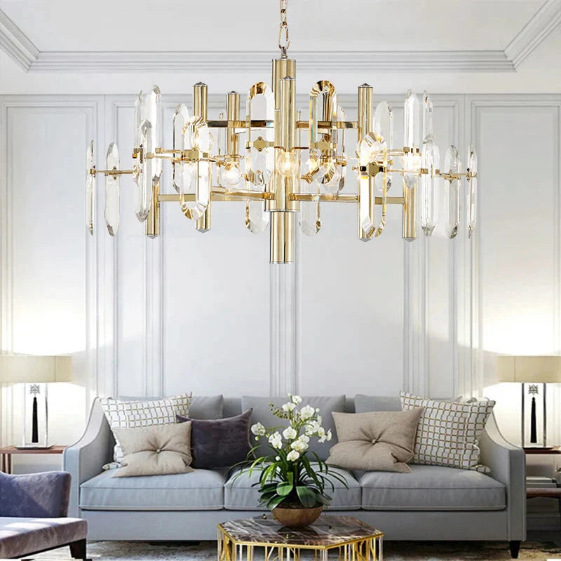 Zoe Modern K9 Crystal Chandelier - 10/12/15 Lights - Bling Lighting Studio
