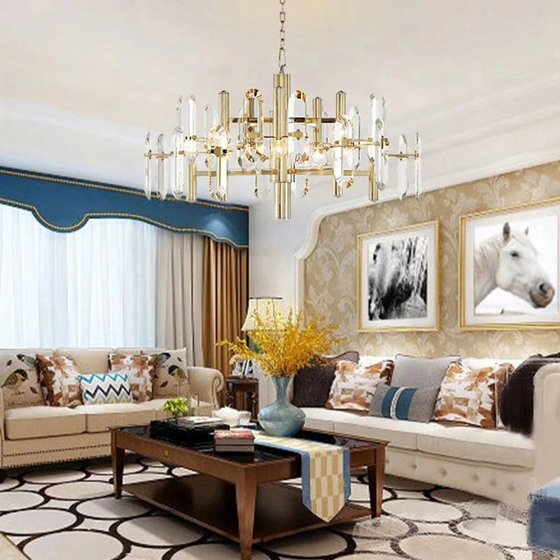 Zoe Modern K9 Crystal Chandelier - 10/12/15 Lights - Bling Lighting Studio