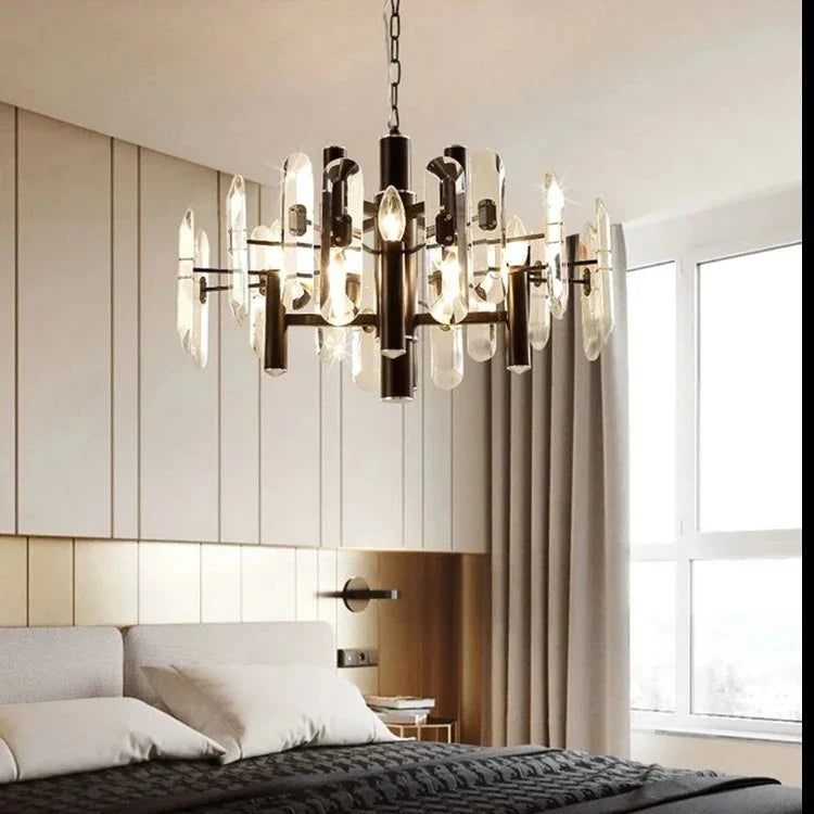 Zoe Modern K9 Crystal Chandelier - 10/12/15 Lights - Bling Lighting Studio