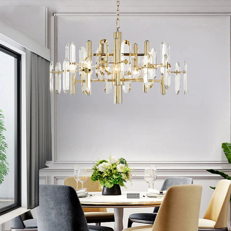 Zoe Modern K9 Crystal Chandelier - 10/12/15 Lights - Bling Lighting Studio