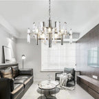 Zoe Modern K9 Crystal Chandelier - 10/12/15 Lights - Bling Lighting Studio