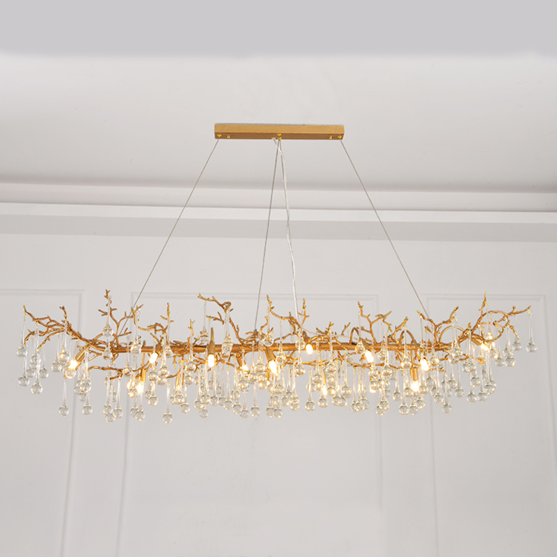 Avis Clear Crystal Branch Chandelier by Bling Lighting Studio