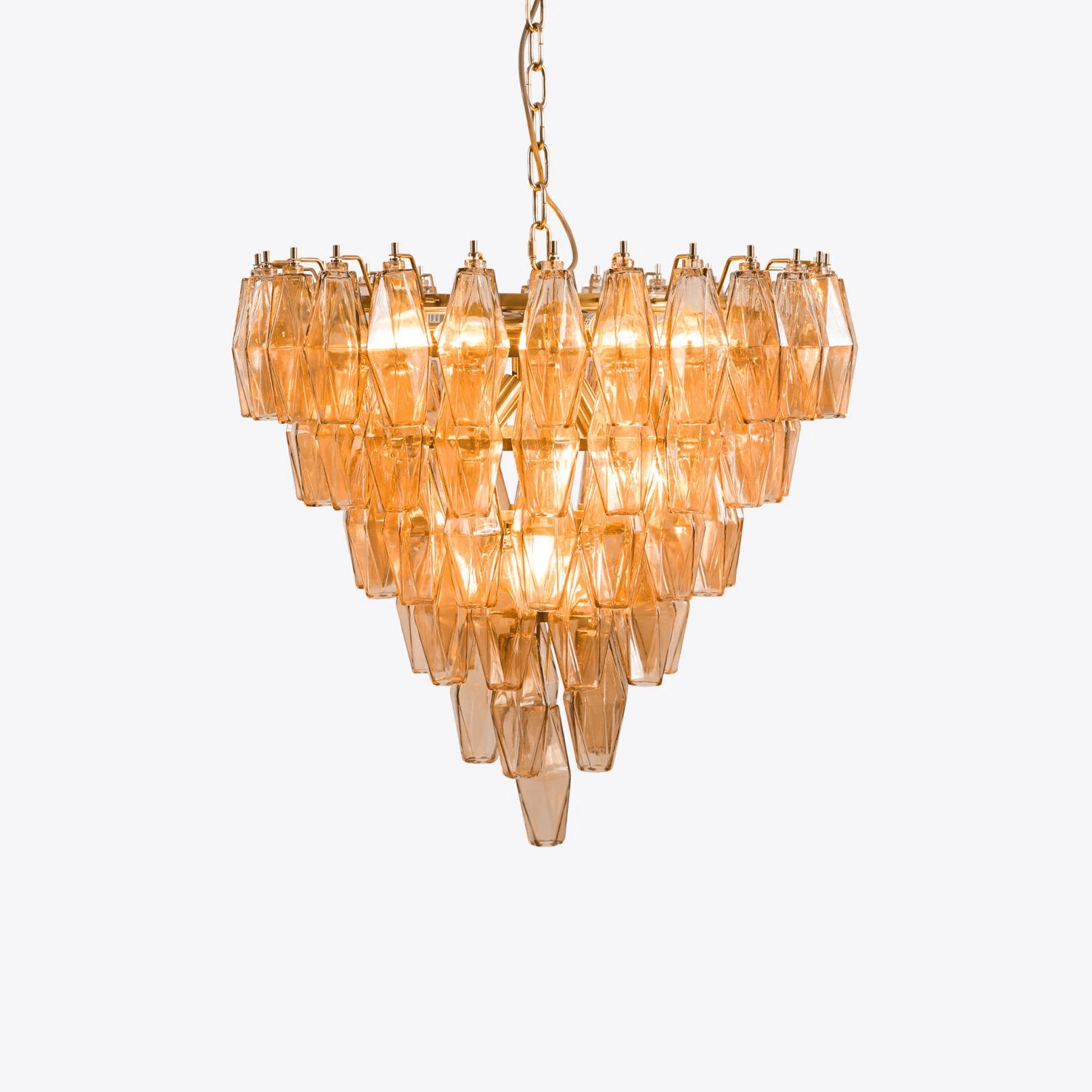 Asti Glass Chandelier Glass lighting by Bling Lighting Studio