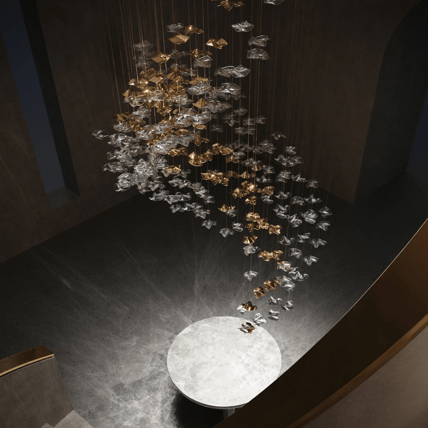 Tidal Art Glass Pendants Lamp