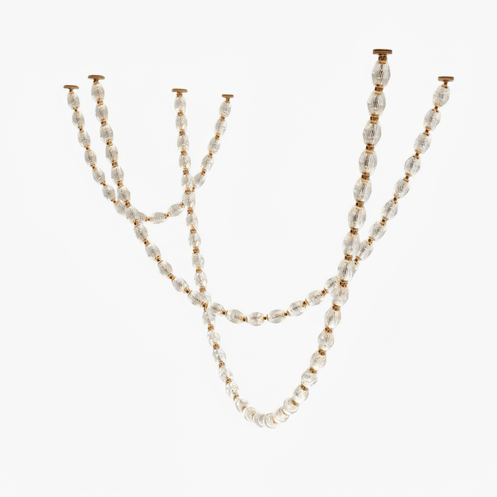 Riviere Glass Chain Chandelier multi-strand product view