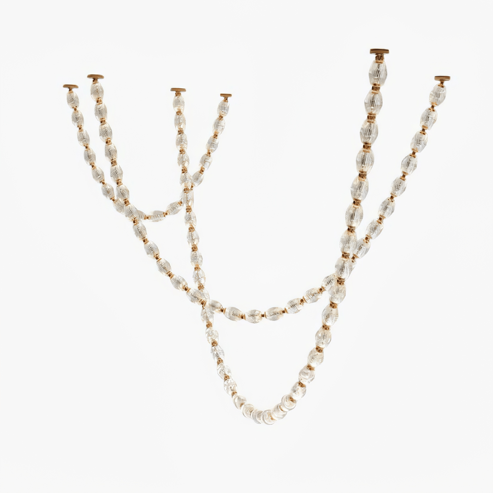 Riviere Glass Chain Chandelier multi-strand product view