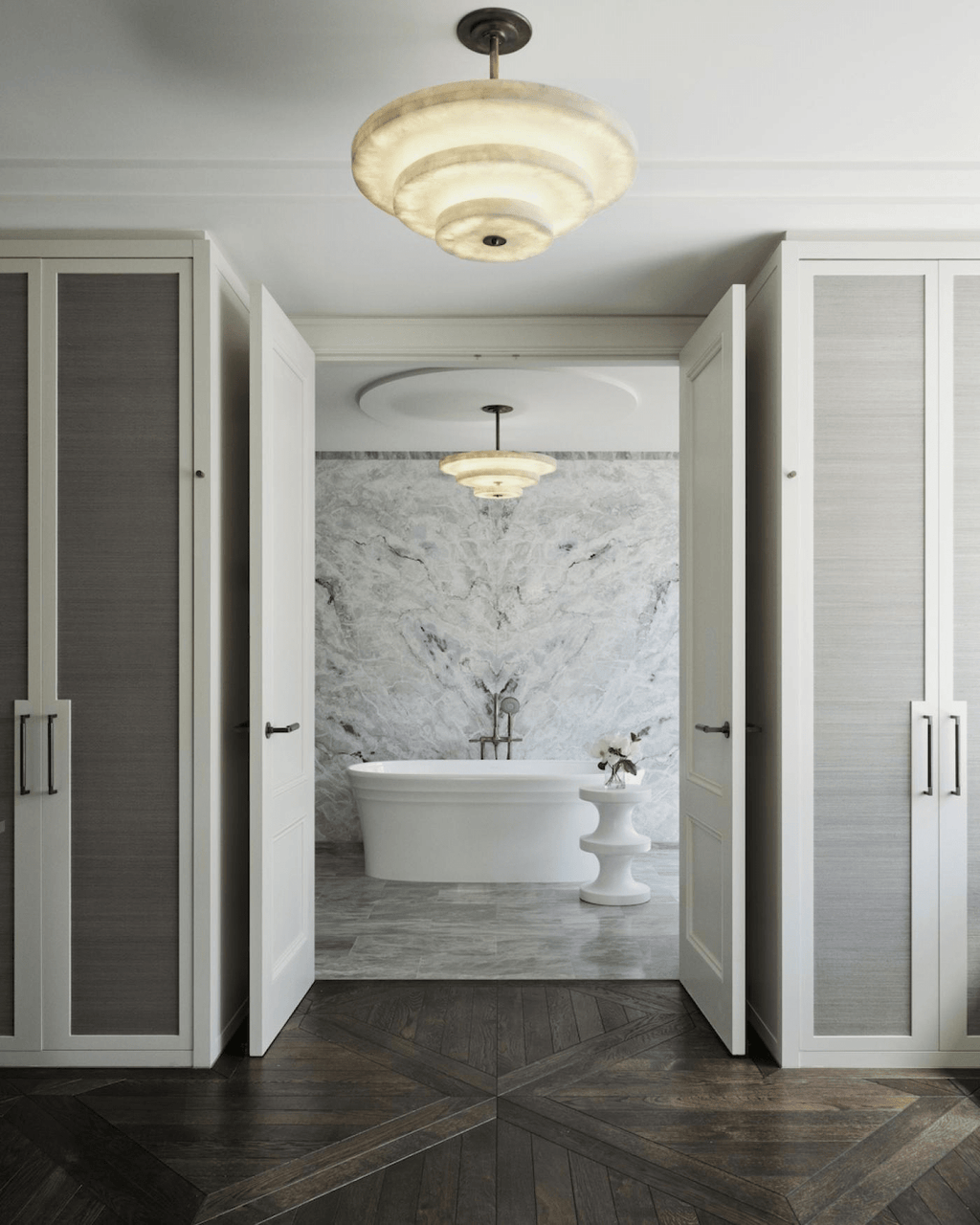 Ice Queen Alabaster Chandelier by Bling Lighting Studio