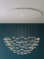 Leaf Twisted Sculptural Customize Chandelier