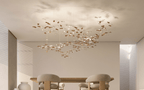 Leaf Twisted Sculptural Customize Chandelier