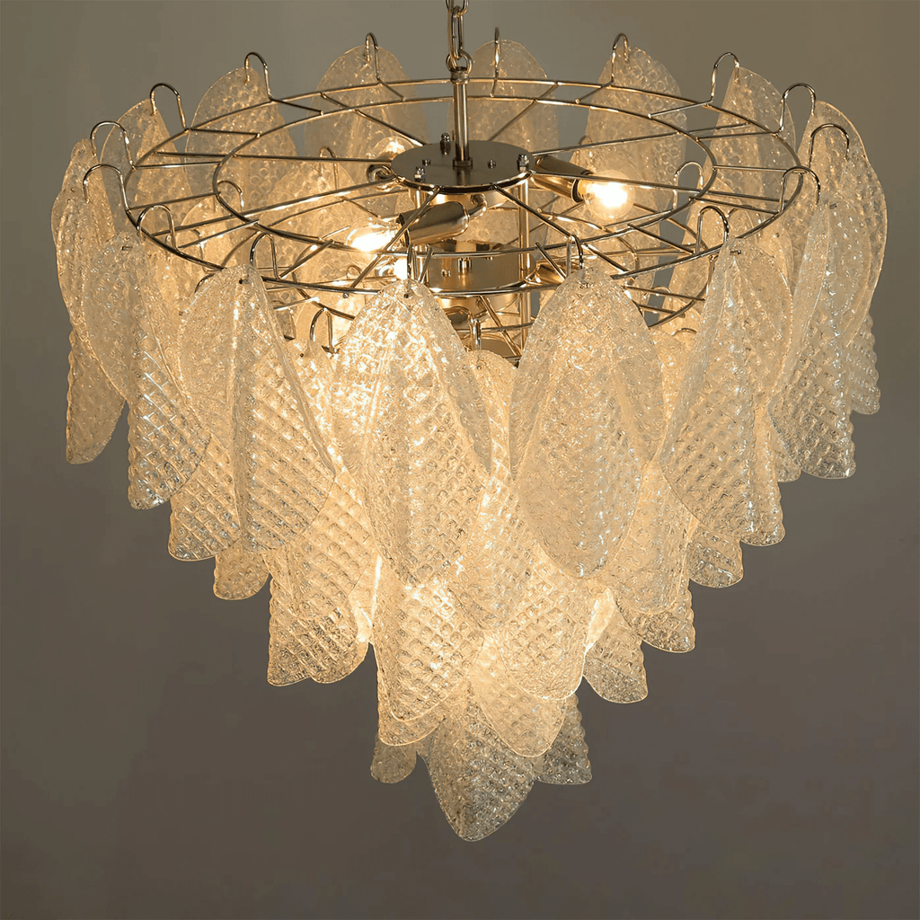 Murano Glass Teardrop Chandelier by Bling Lighting Studio