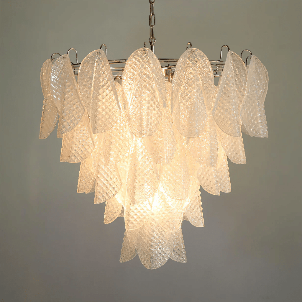 Murano Glass Teardrop Chandelier by Bling Lighting Studio