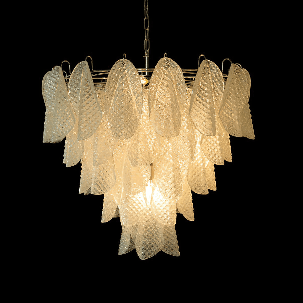 Murano Glass Teardrop Chandelier by Bling Lighting Studio