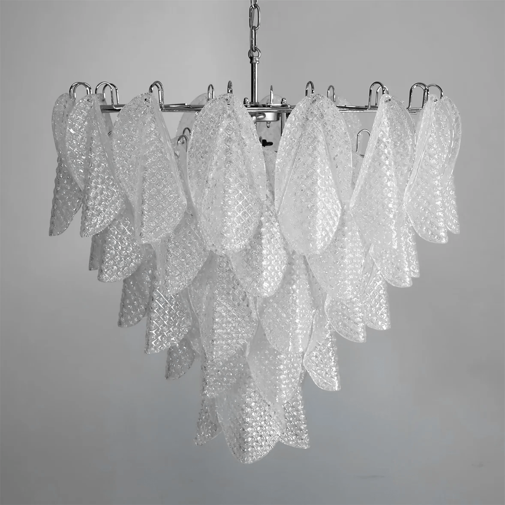Murano Glass Teardrop Chandelier by Bling Lighting Studio