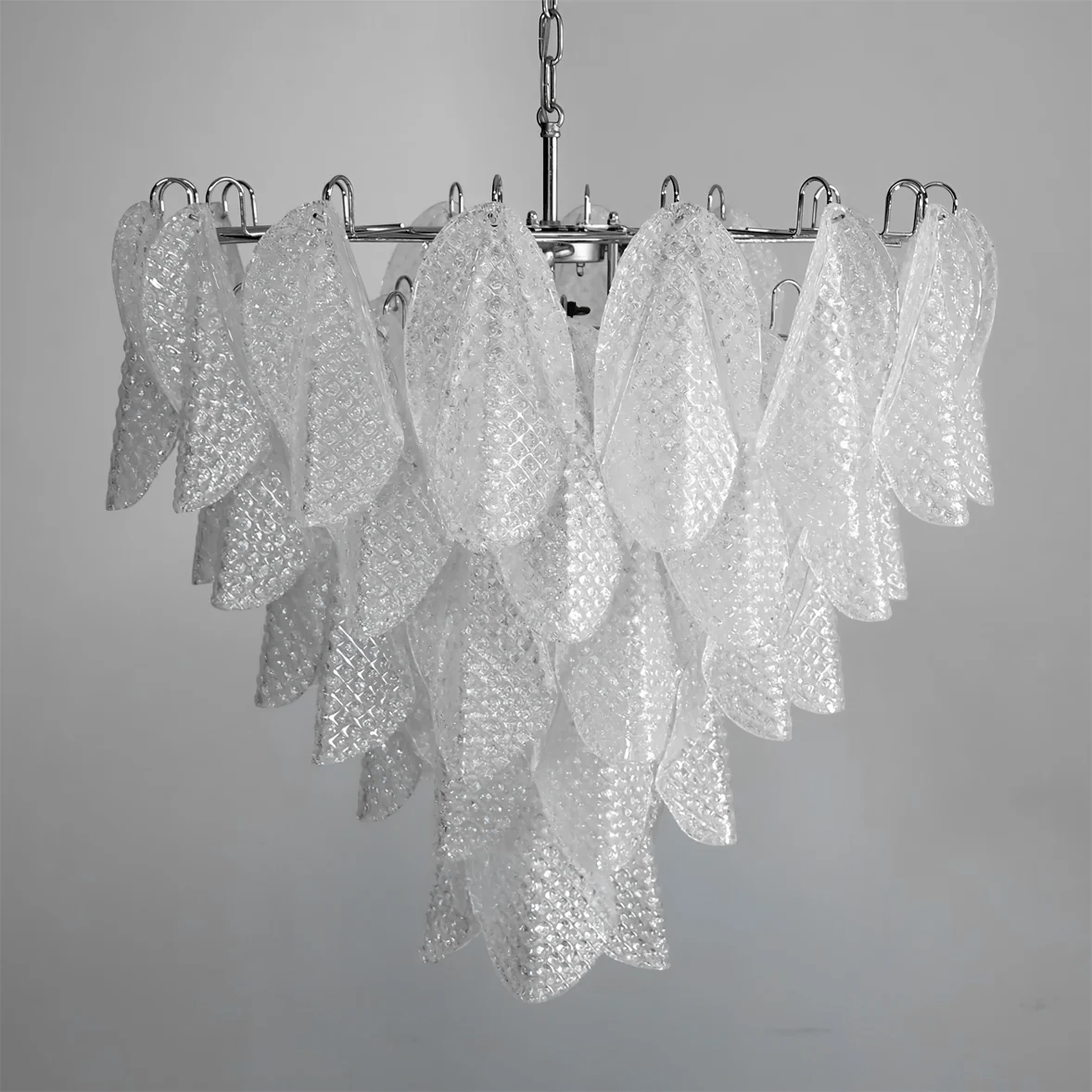 Murano Glass Teardrop Chandelier by Bling Lighting Studio