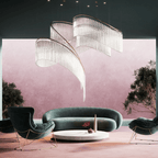 Luxury Waterfall Crystal Droplet Chandelier material and finish detail