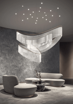 Luxury Waterfall Crystal Droplet Chandelier product image