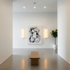 Hexagonal Glass Wall Lamp by Bling Lighting Studio