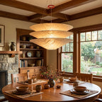Kazu Cone Silk Pendant Lamp by Bling Lighting Studio