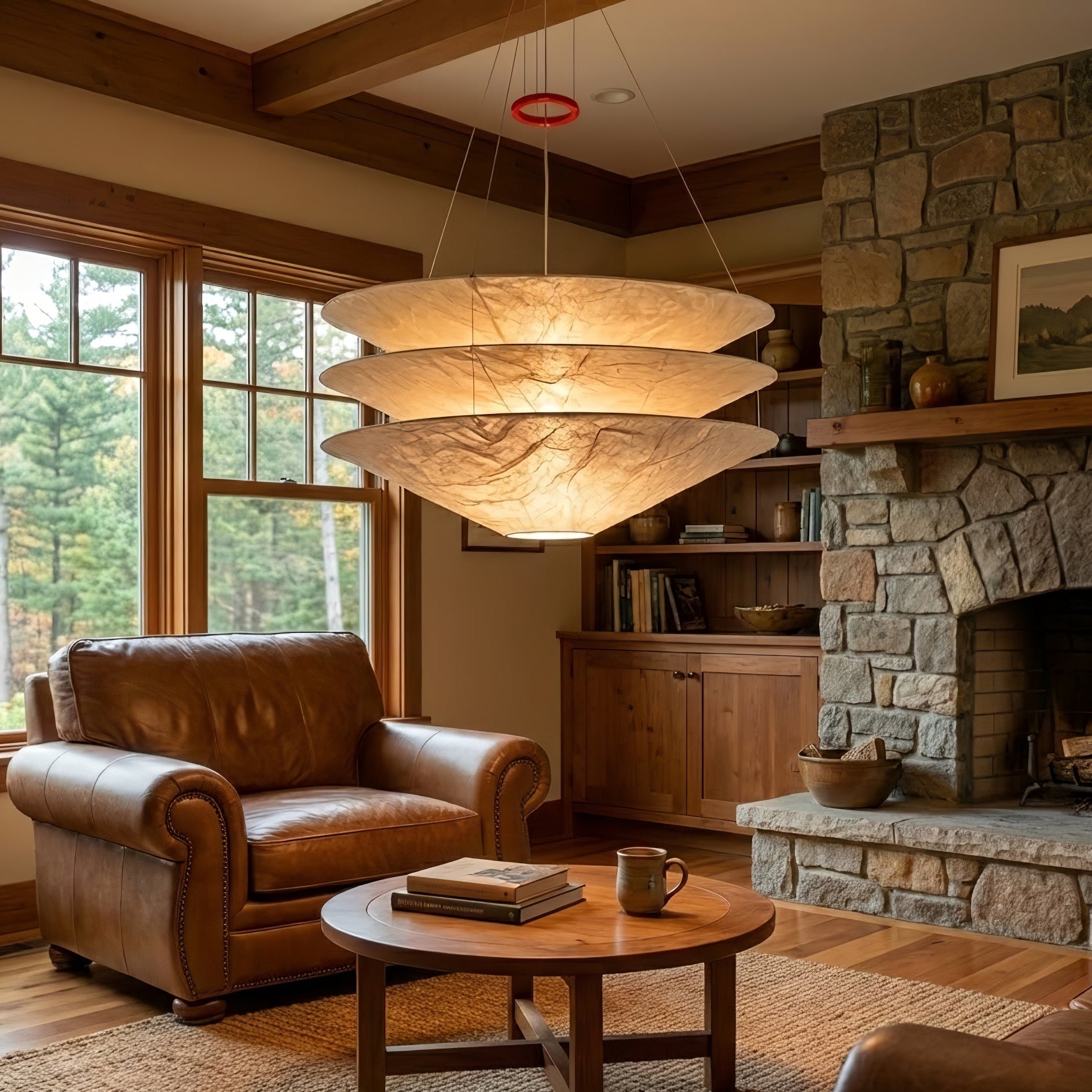 Kazu Cone Silk Pendant Lamp by Bling Lighting Studio