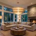 Kazu Cone Silk Pendant Lamp by Bling Lighting Studio