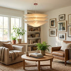 Kazu Cone Silk Pendant Lamp by Bling Lighting Studio