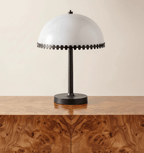 Lunarra Dome Alabaster Table Lamp by Bling Lighting Studio