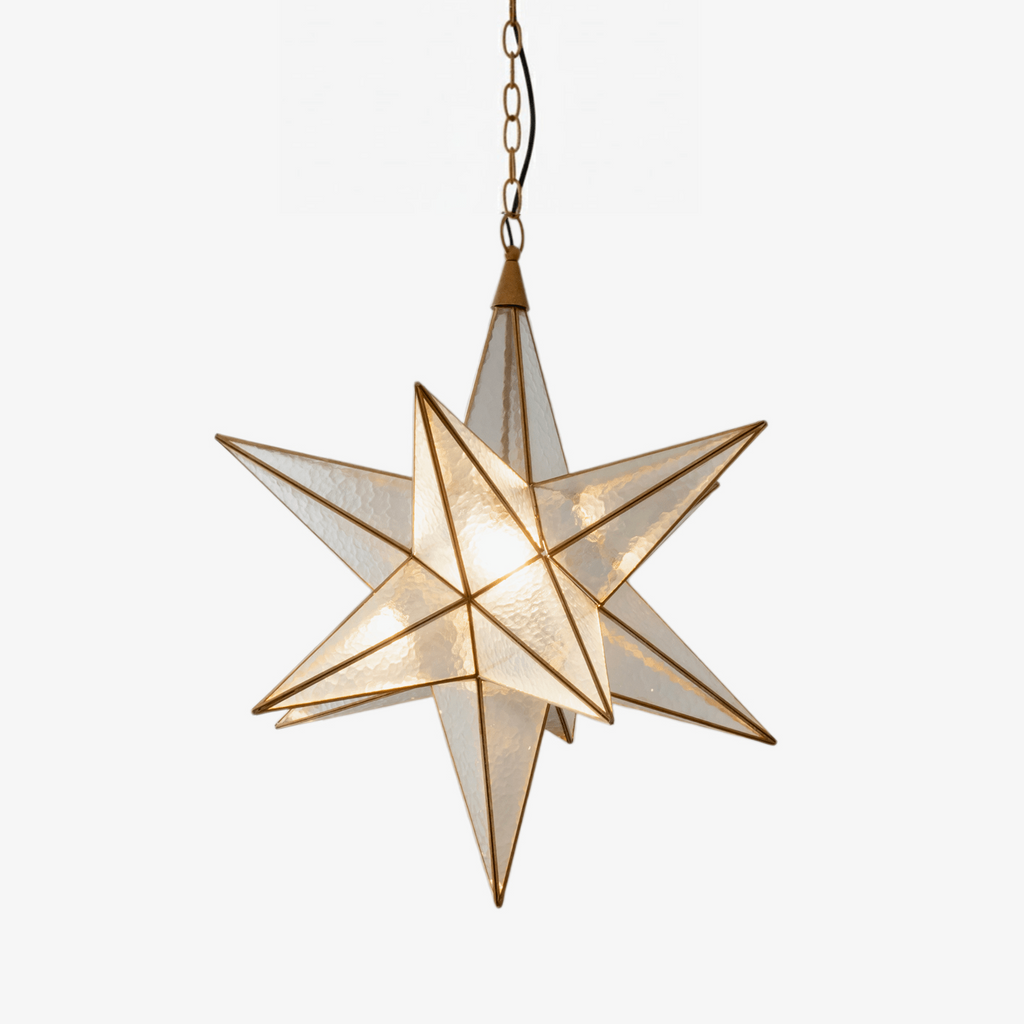 Luminara Murano Glass Star Chandelier by Bling Lighting Studio