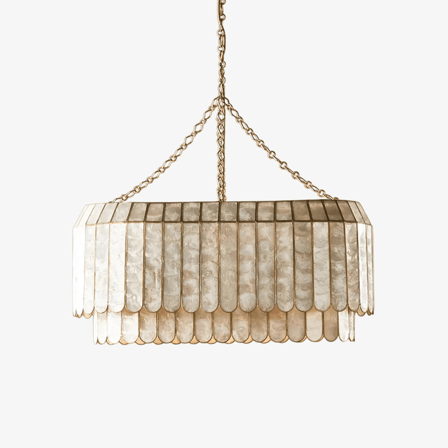 Capiz Shell Aurelia Chandelier by Bling Lighting Studio