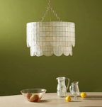 Capiz Shell Wavecrest Chandelier by Bling Lighting Studio