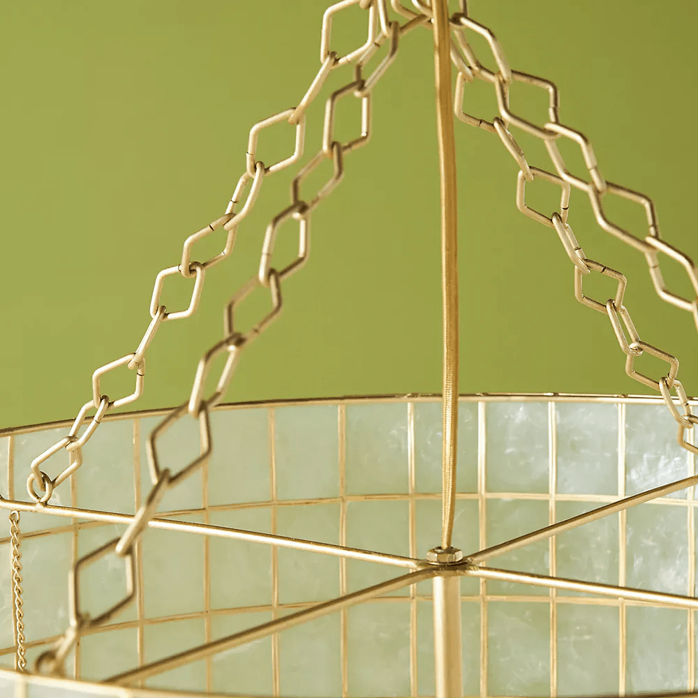 Capiz Shell Wavecrest Chandelier by Bling Lighting Studio