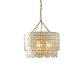 Capiz Shell Wavecrest Chandelier by Bling Lighting Studio