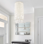 Capelia Shell Column Chandelier by Bling Lighting Studio