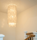 Capelia Shell Column Chandelier by Bling Lighting Studio