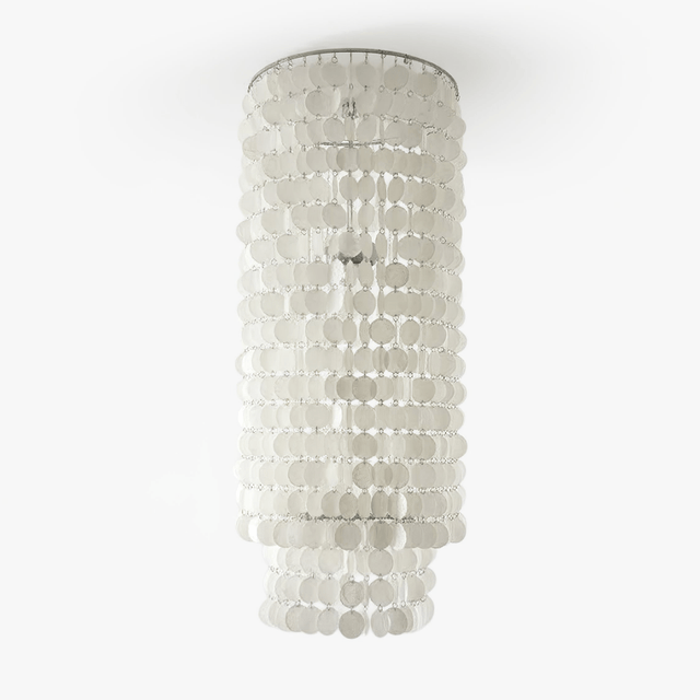 Capelia Shell Column Chandelier by Bling Lighting Studio