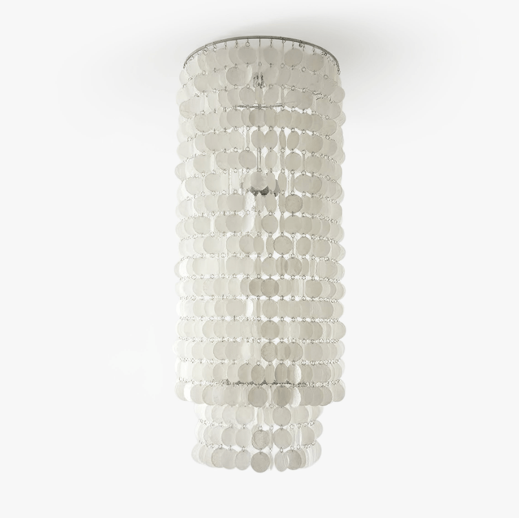 Capelia Shell Column Chandelier by Bling Lighting Studio