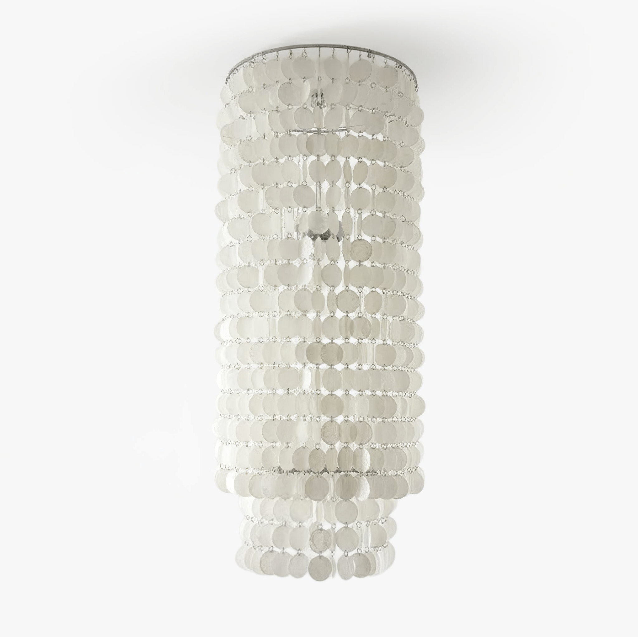Capelia Shell Column Chandelier by Bling Lighting Studio