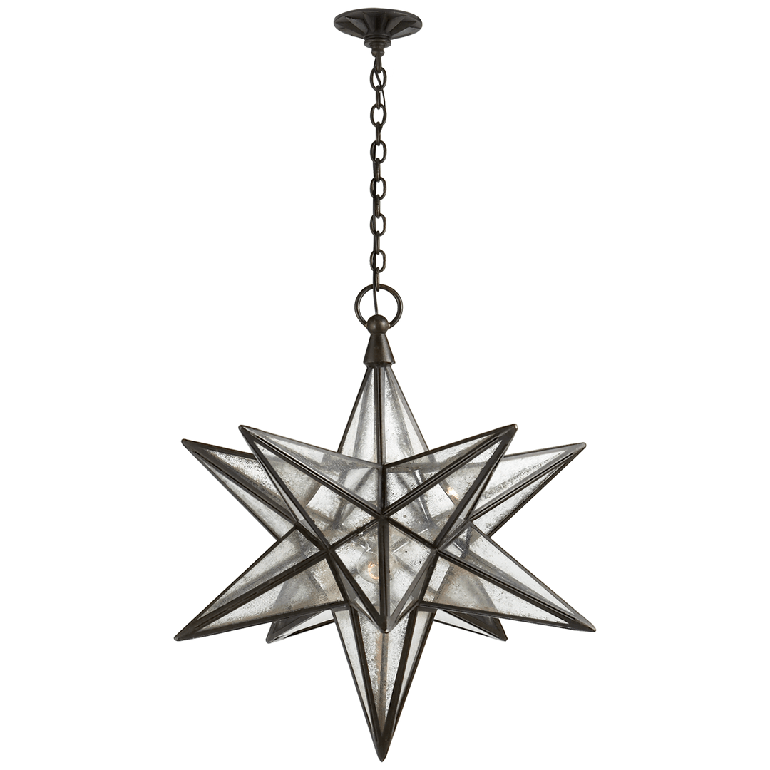 Luminara Murano Glass Star Chandelier by Bling Lighting Studio