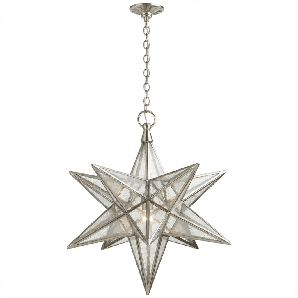 Luminara Murano Glass Star Chandelier by Bling Lighting Studio