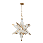 Luminara Murano Glass Star Chandelier by Bling Lighting Studio