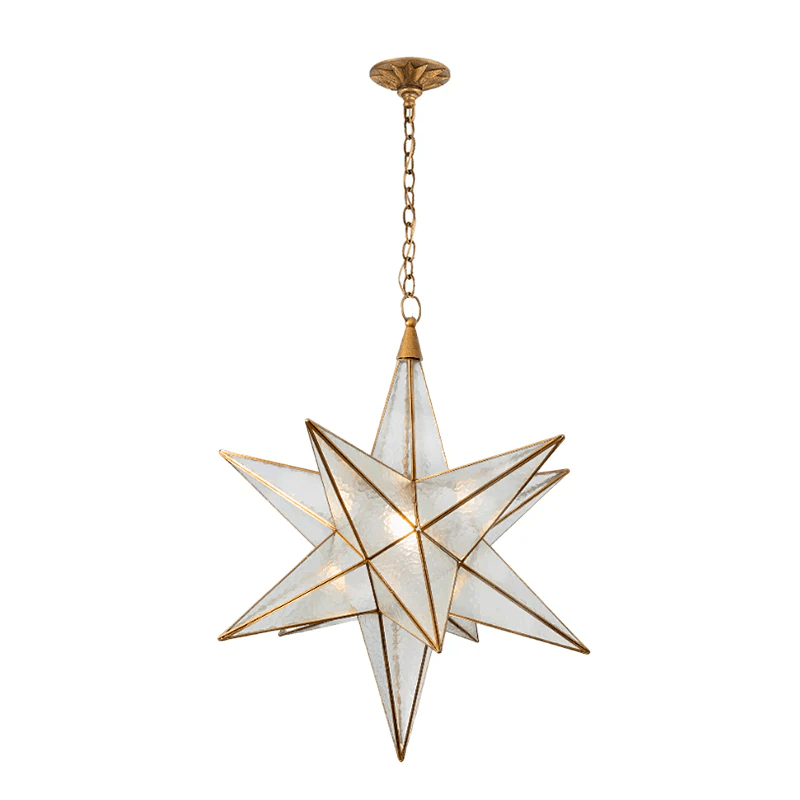 Luminara Murano Glass Star Chandelier by Bling Lighting Studio