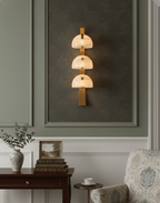 Orvyn Alabaster Wall Lamp by Bling Lighting Studio