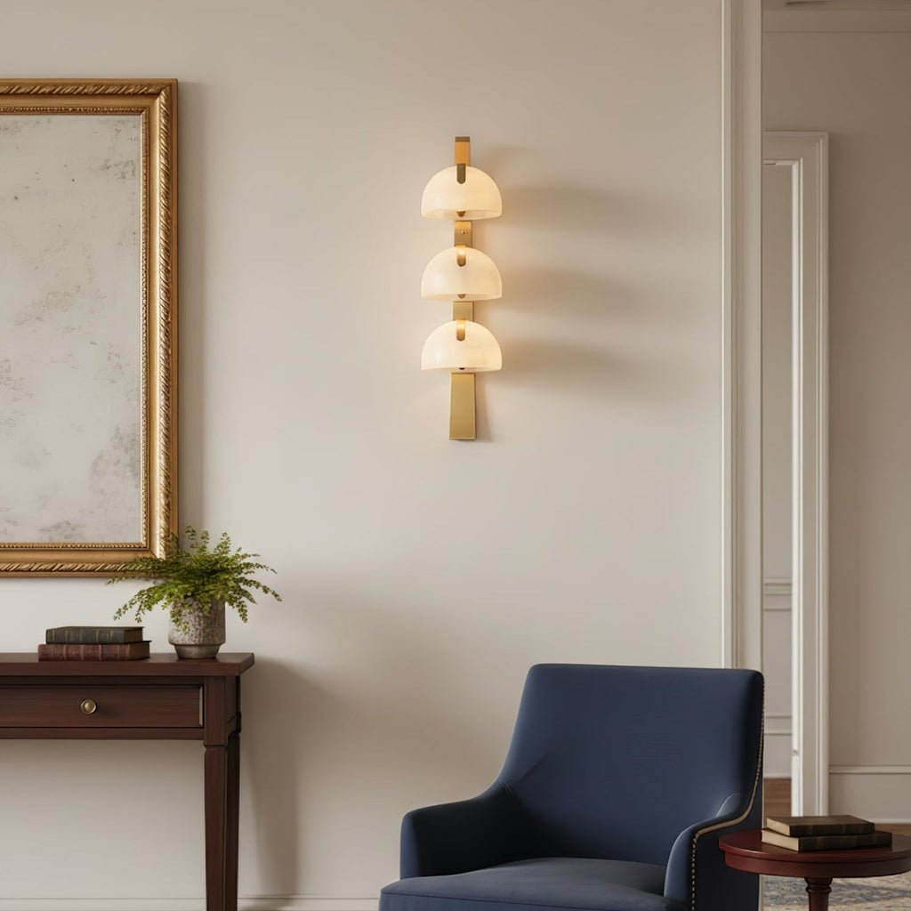 Orvyn Alabaster Wall Lamp by Bling Lighting Studio