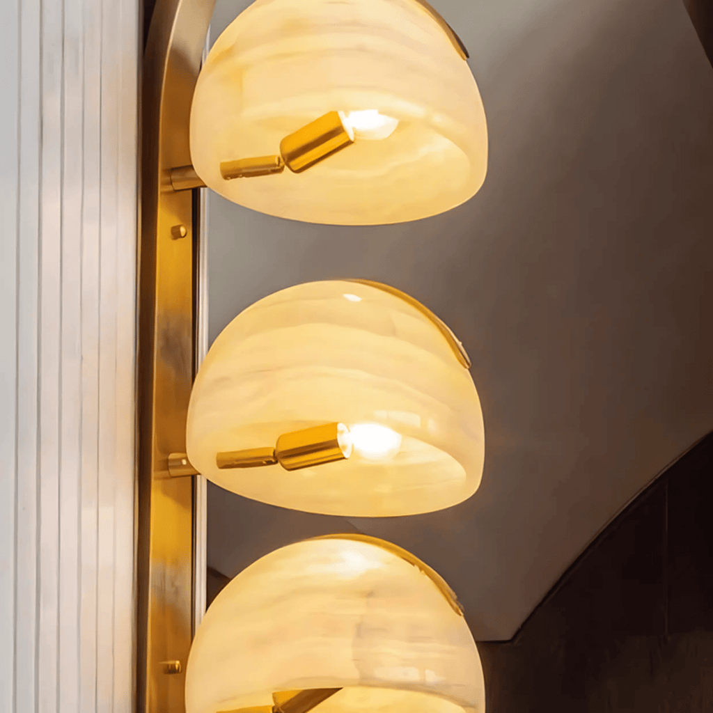 Orvyn Alabaster Wall Lamp by Bling Lighting Studio