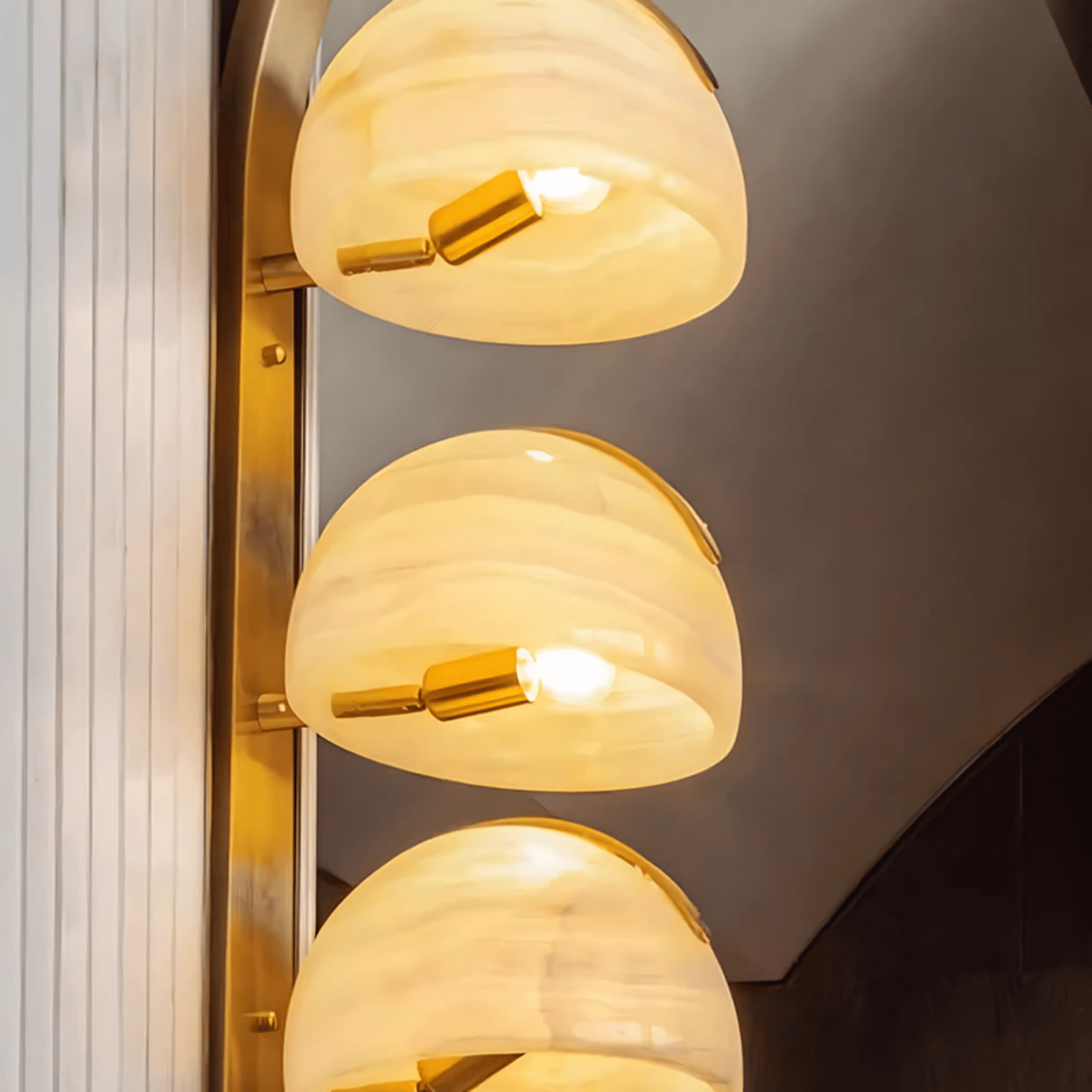 Orvyn Alabaster Wall Lamp by Bling Lighting Studio