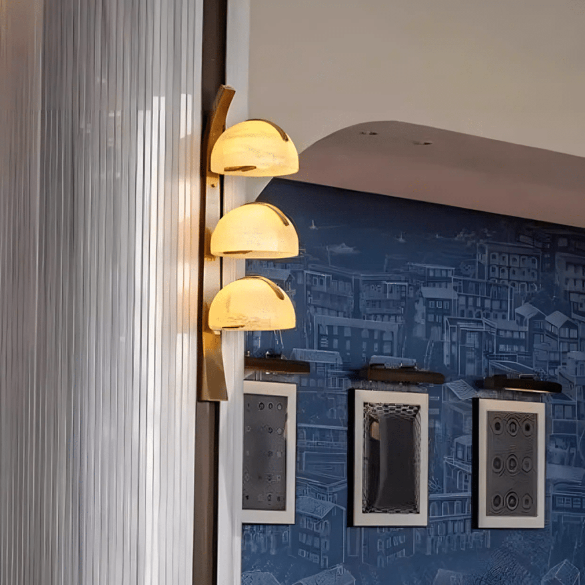 Orvyn Alabaster Wall Lamp by Bling Lighting Studio