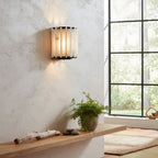 Altrix Alabaster Wall Lamp by Bling Lighting Studio