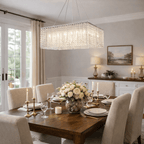 Crystal Frame Chandelier by Bling Lighting Studio
