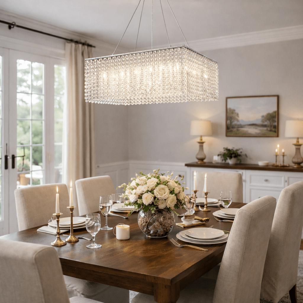 Crystal Frame Chandelier by Bling Lighting Studio