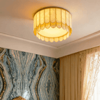 Aurelia Capiz Shell Ceiling Lamp by Bling Lighting Studio