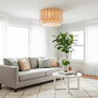 Aurelia Capiz Shell Ceiling Lamp by Bling Lighting Studio